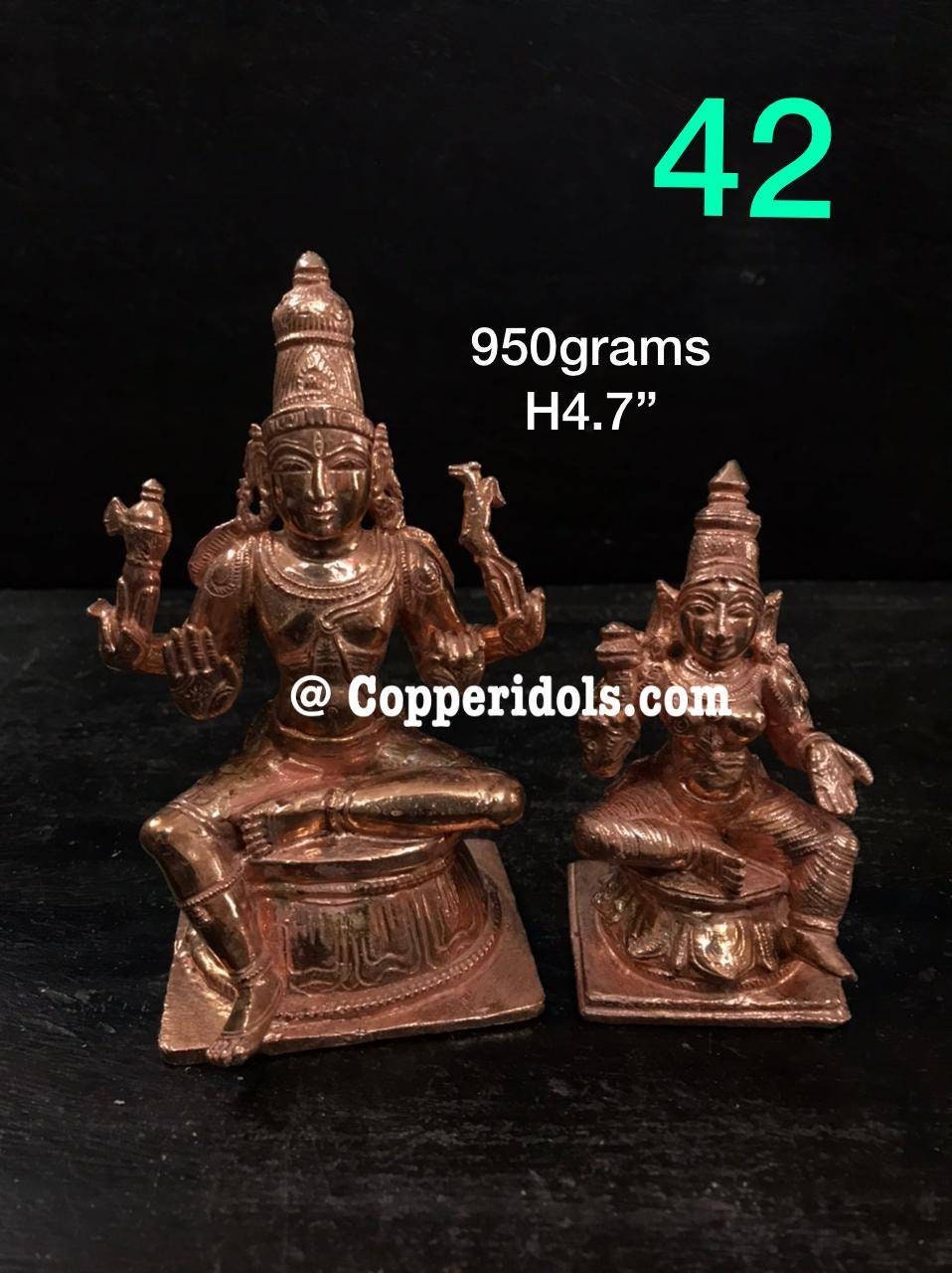 Prasiddh copper idols presents Copper idol of shiva parvathi annamalai