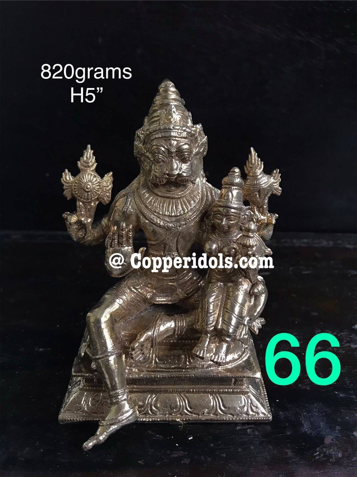 Prasiddh copper idols presents Panchaloha made lakshmi narasimha swamy