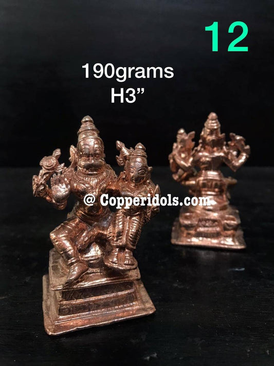 Prasiddh copper idols presents copper idol of lakshmi narasimha