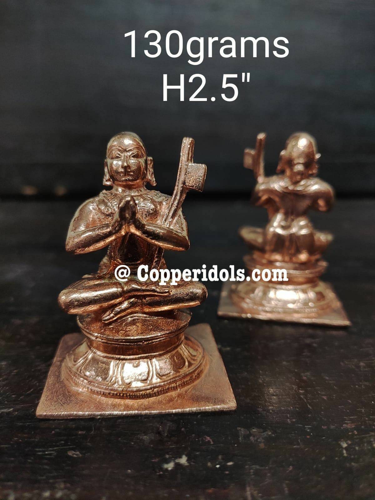 Prasiddh copper idols present copper idol of ramanuja acharya