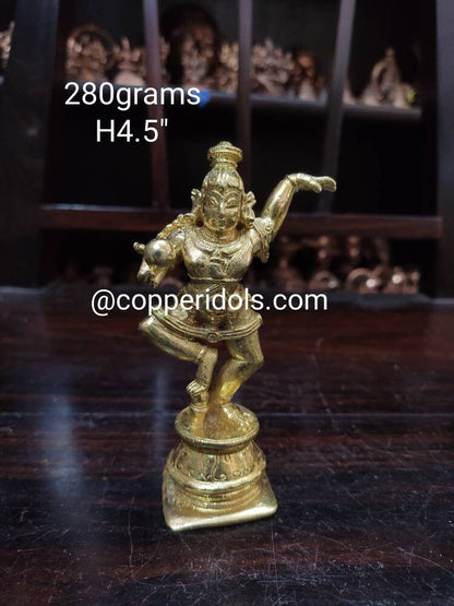 Prasiddh copper idols present panchaloha idol of navaneeth krishna