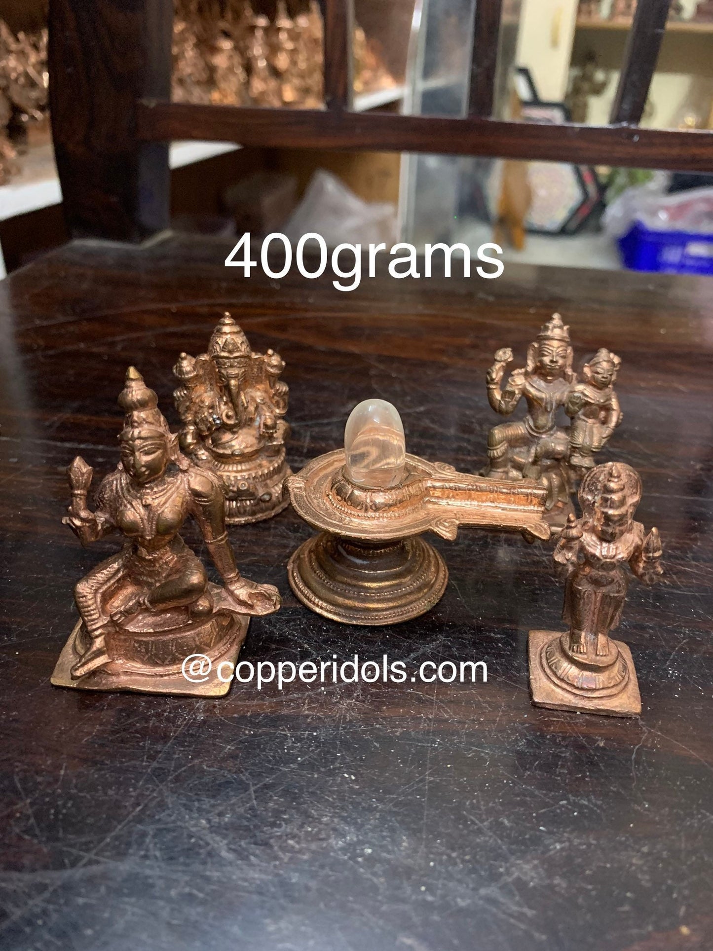 Prasiddh Copper Idols presents copper idol of Shiva panchayatan