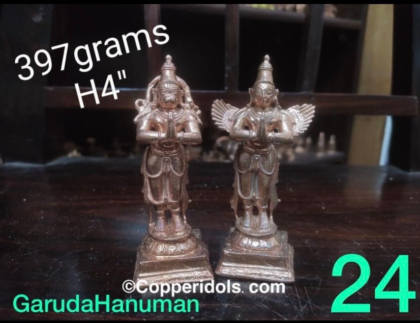 Copper made Lord Hanuman & Lord Garuda