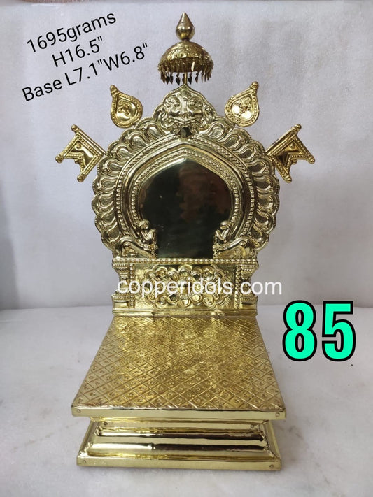 Prasiddh copper idols present brass sheet embossed peeta prabhavali