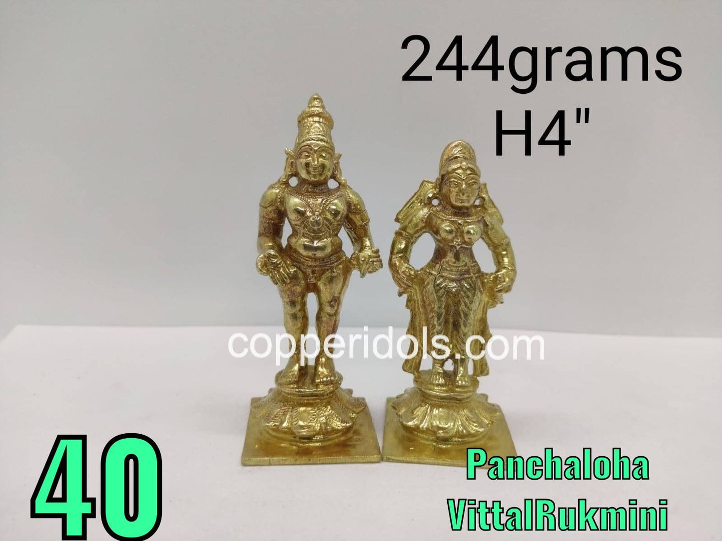 Prasiddh copper idols present Panchaloha idol of Vittala Rukmini