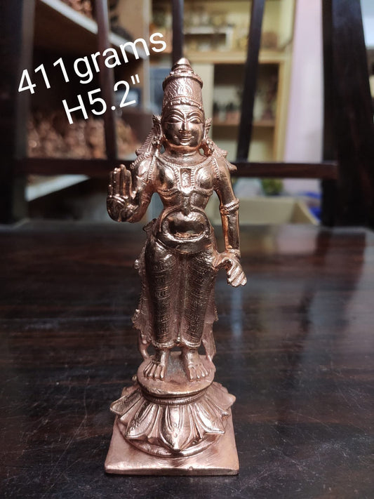 Prasiddh copper idols present copper idol of dwibhuja subramanya swamy