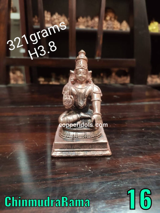 Prasiddh copper idols present copper idol of chinmudra rama