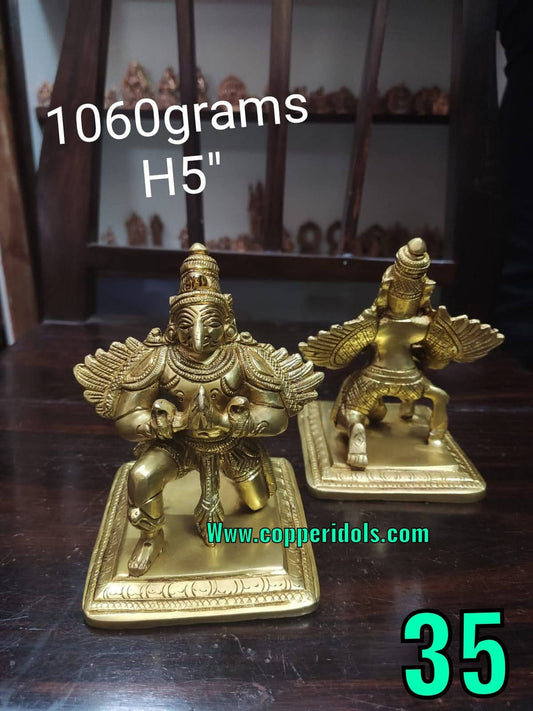 Prasiddh copper idols present brass garuda