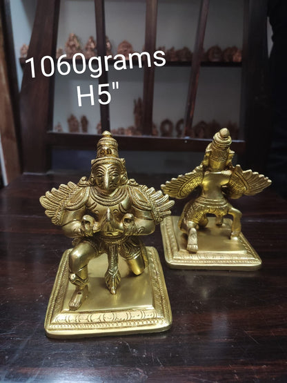 Prasiddh copper idols present brass garuda