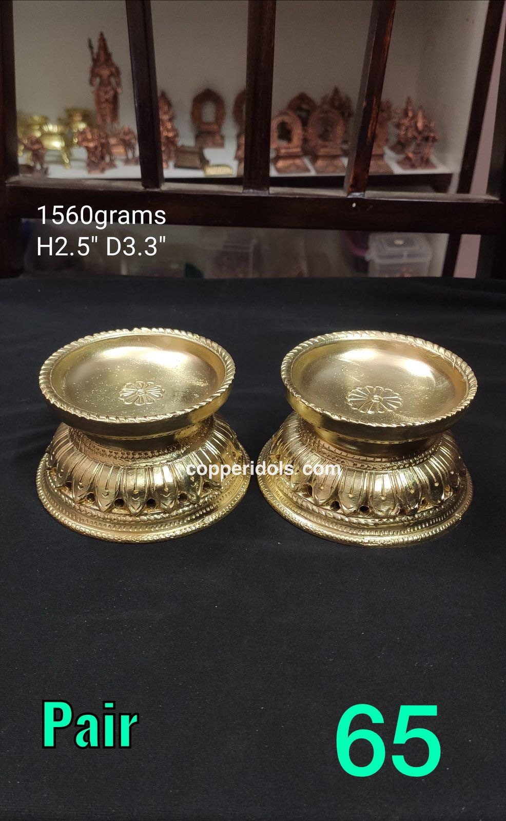 Prasiddh copper idols present Panchaloha idol of bowl lamps ( deepam )