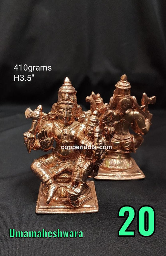 Prasiddh copper idols present copper idol of Umamaheshwara Shiva Parvati Chandrashekhara chandramouleshwara umasuta Karnataka style