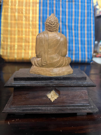 Indian Antique Store Gowdon presents sandal wood Buddha idol