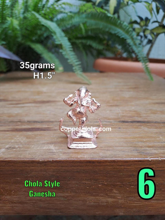 Prasiddh copper idols present copper idol of Chola style Chaturbhuja Ganesha replica