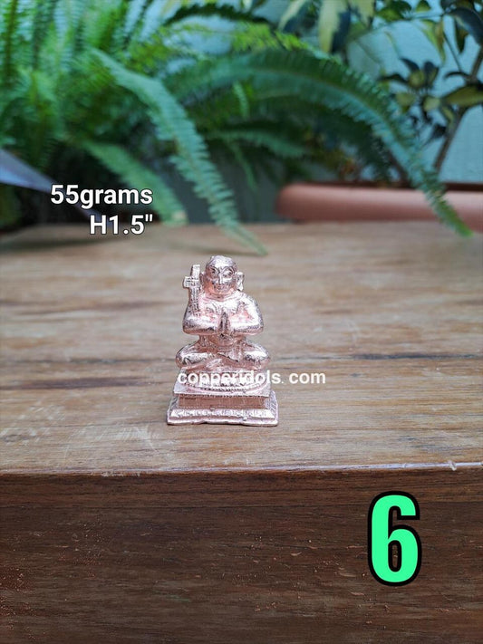 Prasiddh copper idols present copper idol of ramanujar