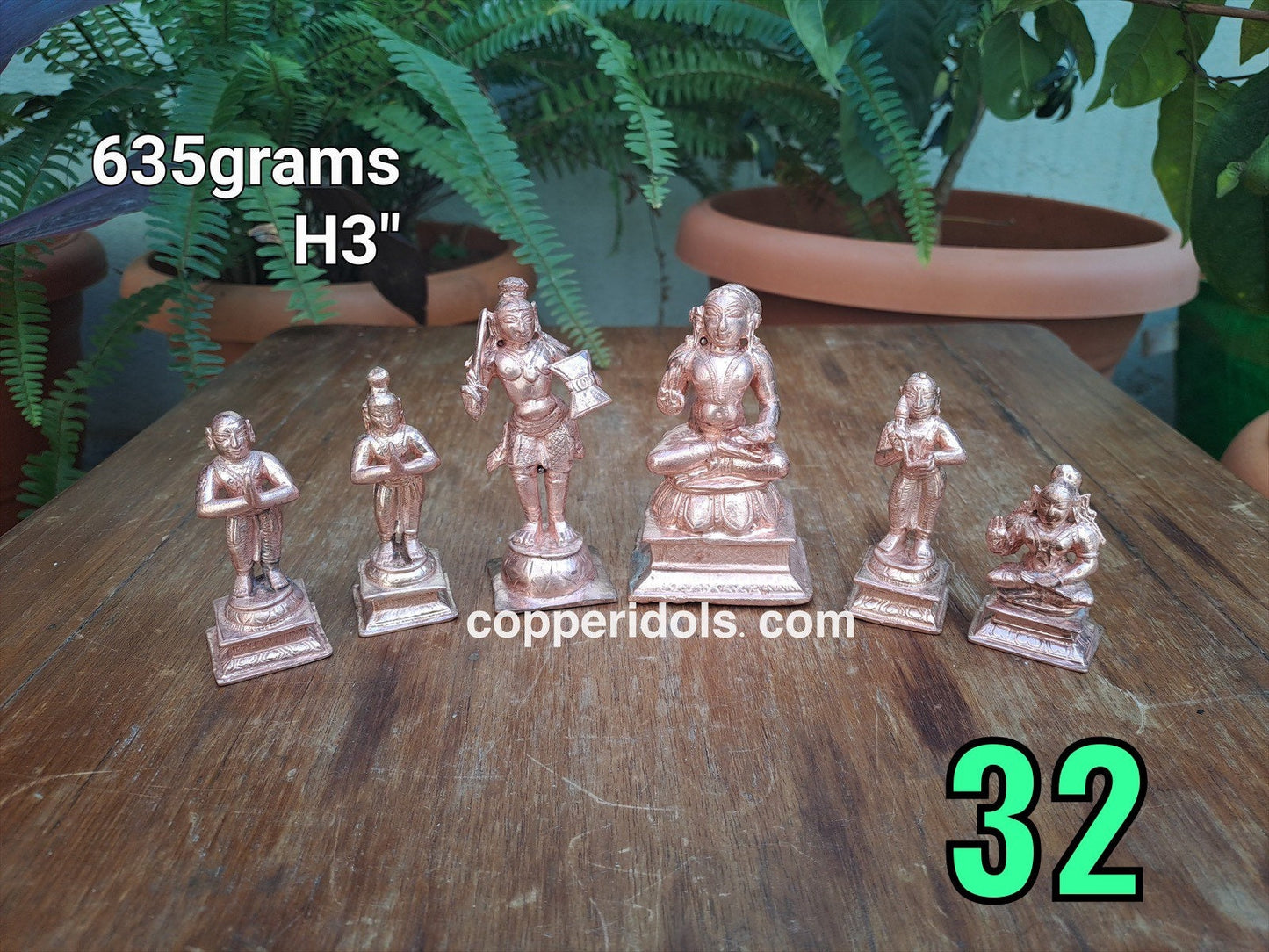 Prasiddh copper idols present copper idol of alwar set