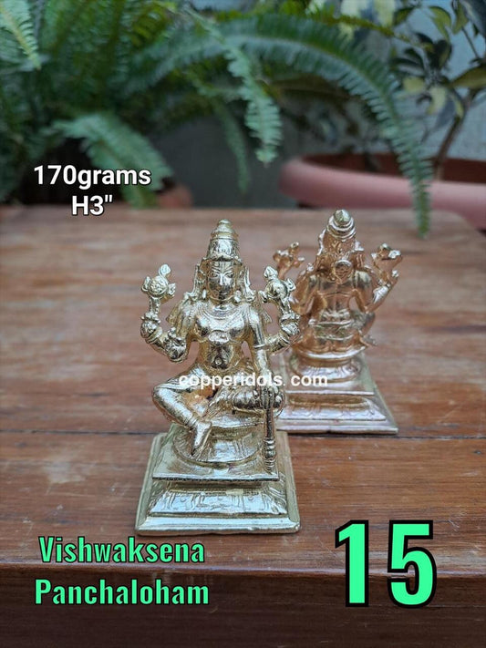 prasiddh copper idols present Panchaloha idol of vishwaksena