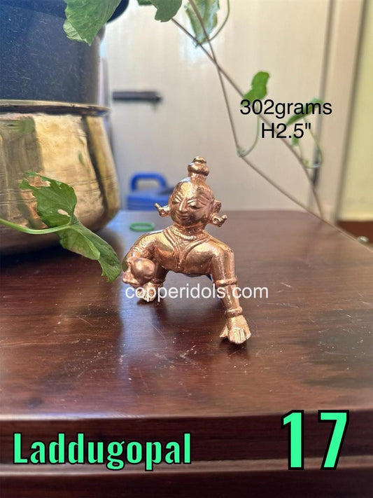 Prasiddh copper idols present copper idol of ambegalu Laddu gopala krishna crawling Krishna