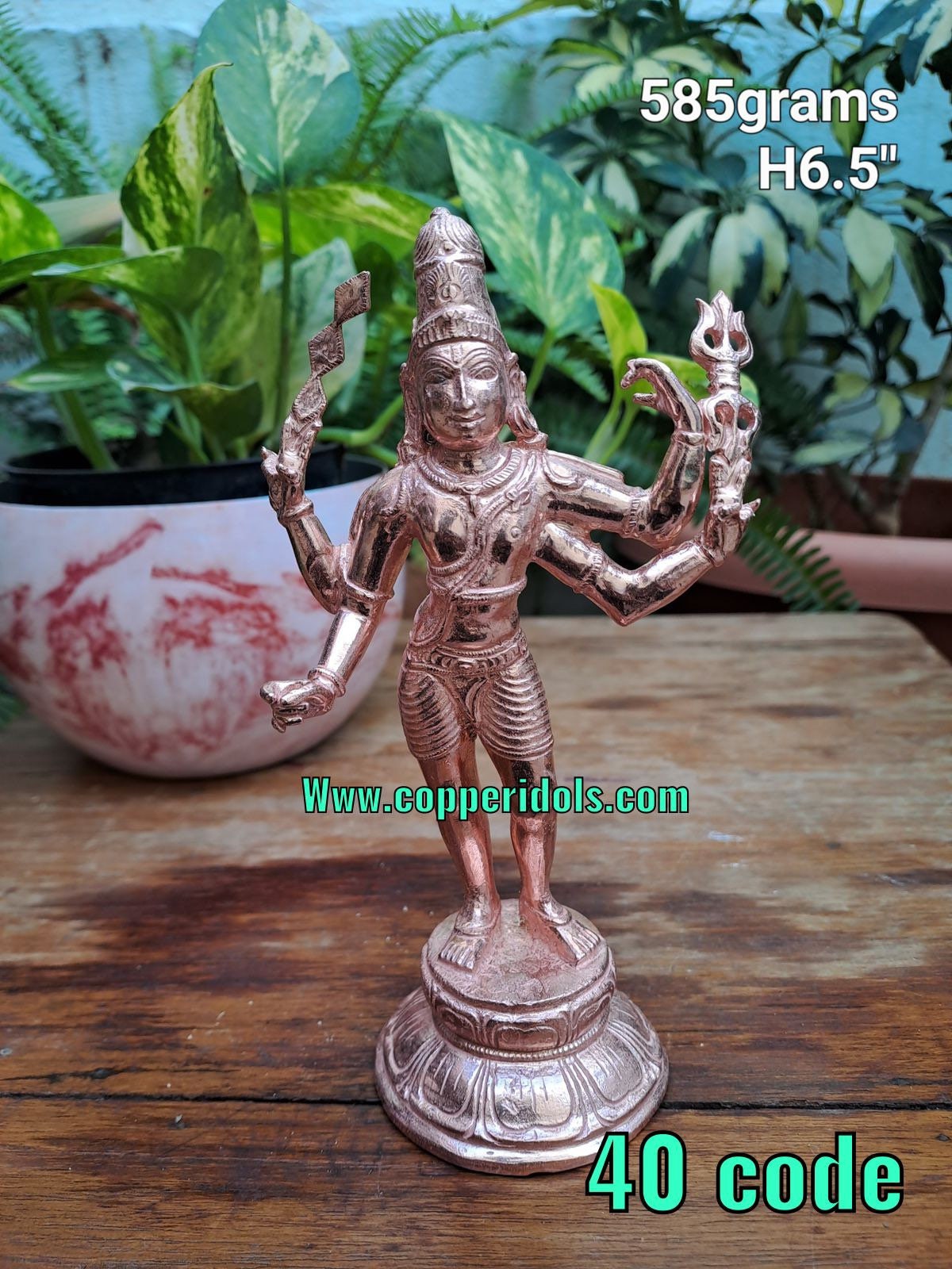 Prasiddh copper idols presents Chaturbhuja Subramanya senadipati swaninathan murugan