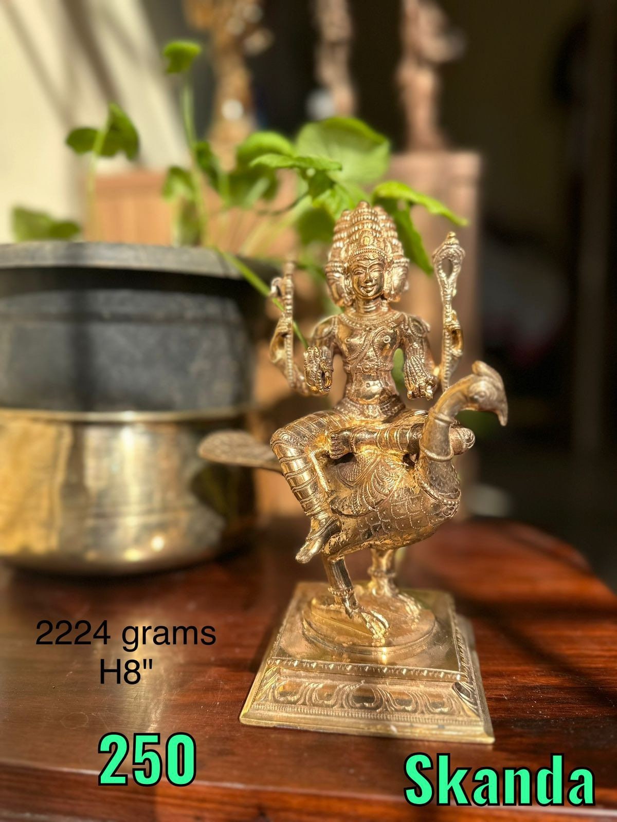 prasiddh copper idols present Panchaloha idol of Shanmugam subramanya swamy Skanda murthy murugan