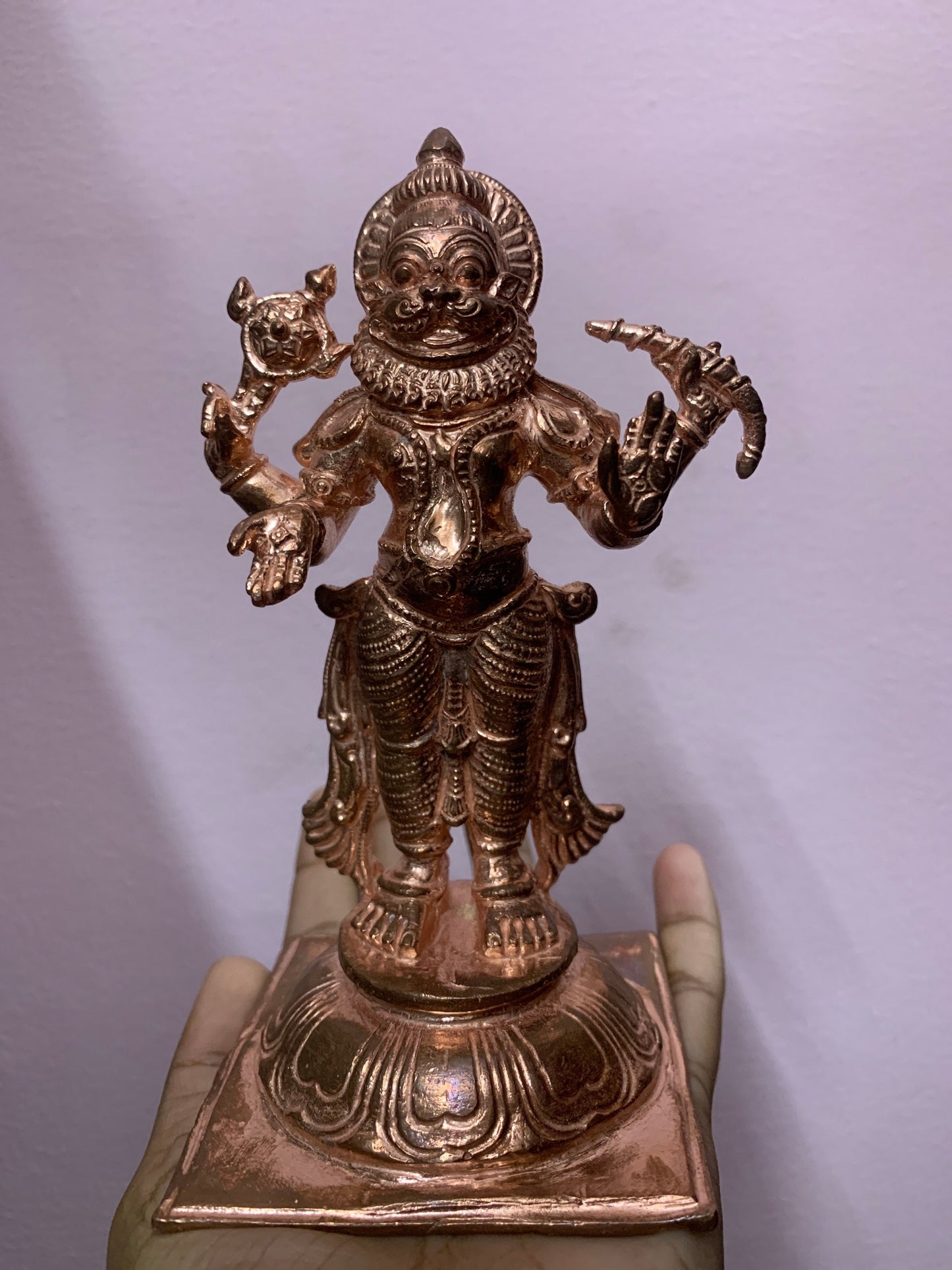 Prasiddh copper idols presents copper idol of narasimha