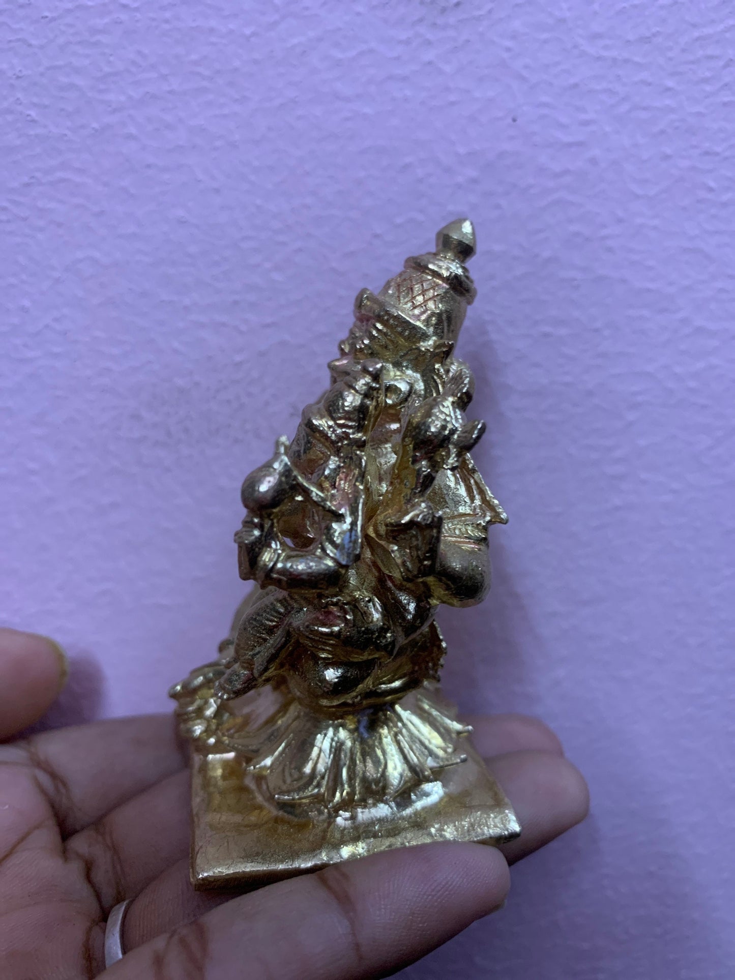 Lord Lakshmi Narasimha copper Idol