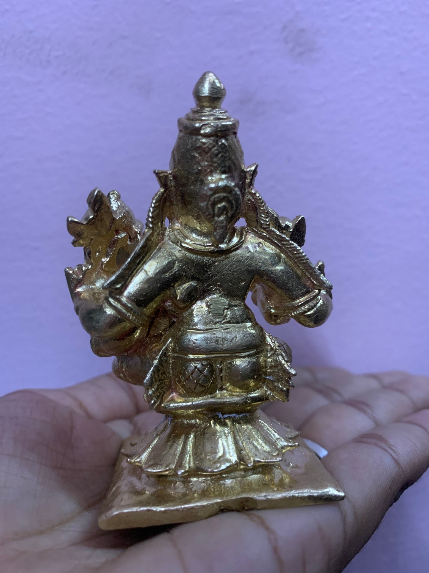 Lord Lakshmi Narasimha copper Idol