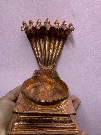 Prasiddh copper idols present copper idol of aadeshesha peeta ( Naga peeta ) suitable for shiva linga Shaligrama Peeta Saligrama peeta