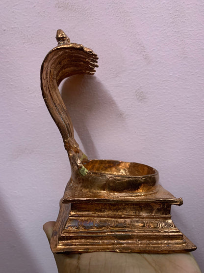 Prasiddh copper idols present copper idol of aadeshesha peeta ( Naga peeta ) suitable for shiva linga Shaligrama Peeta Saligrama peeta