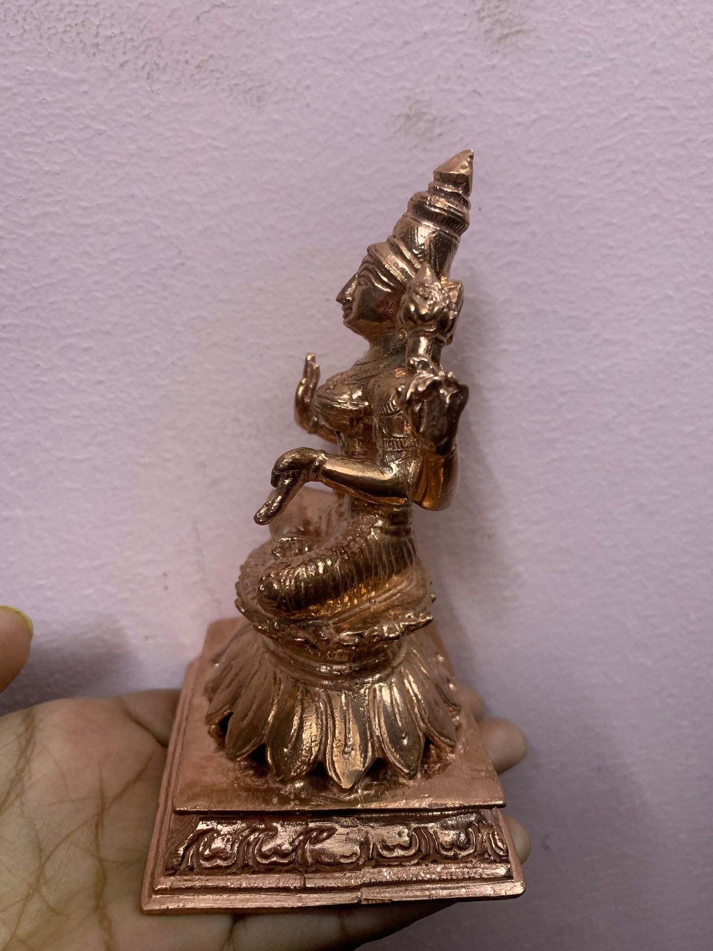 Prasiddh copper idols presents Lakshmi on kamal peeta