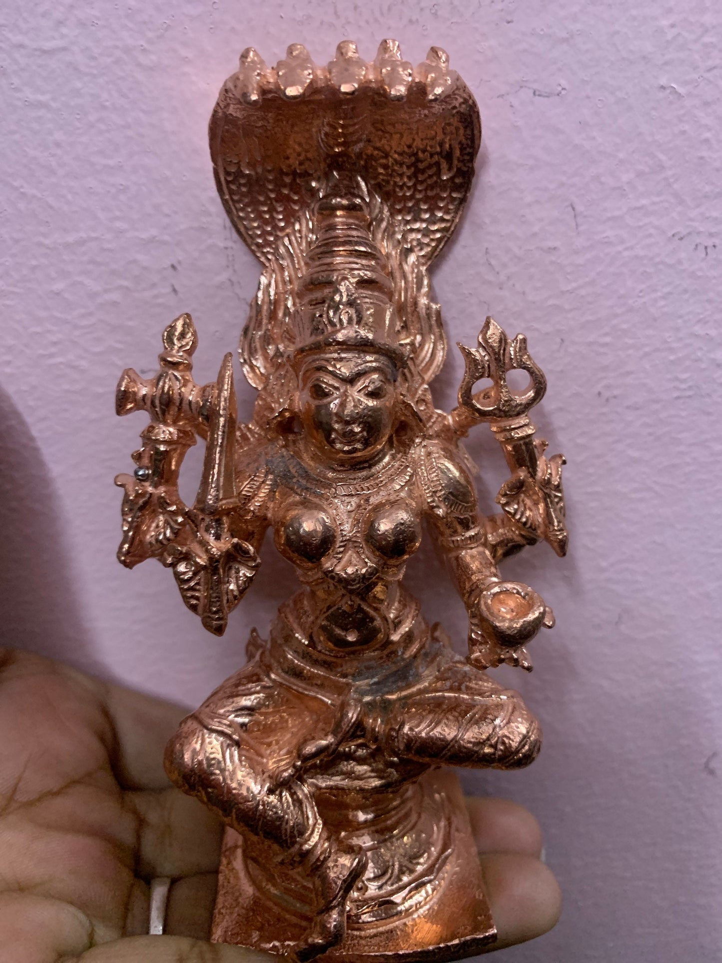 Prasiddh copper idols presents copper idol of Bhairavi Mariamma/ chowdeshwari