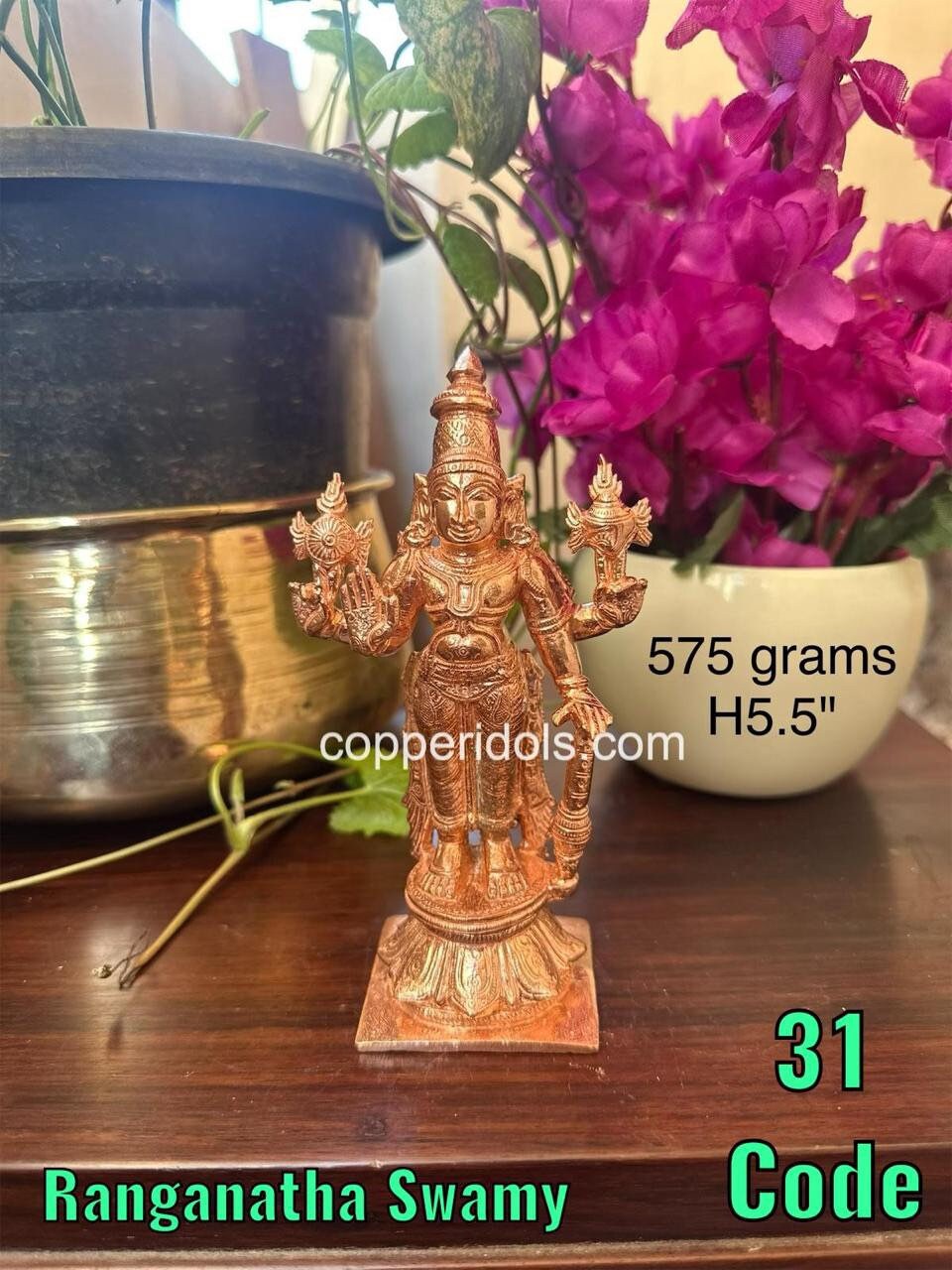 Prasiddh copper idols present copper idol of Ranganatha swamy, vishnu ,Narayana, Satyanarayana