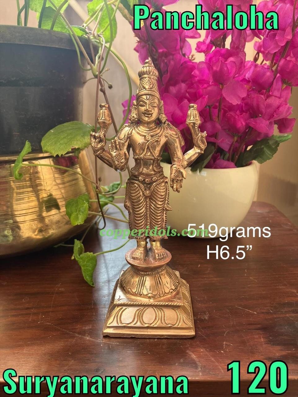 prasiddh copper idols present Panchaloha idol Suryanarayana swamy