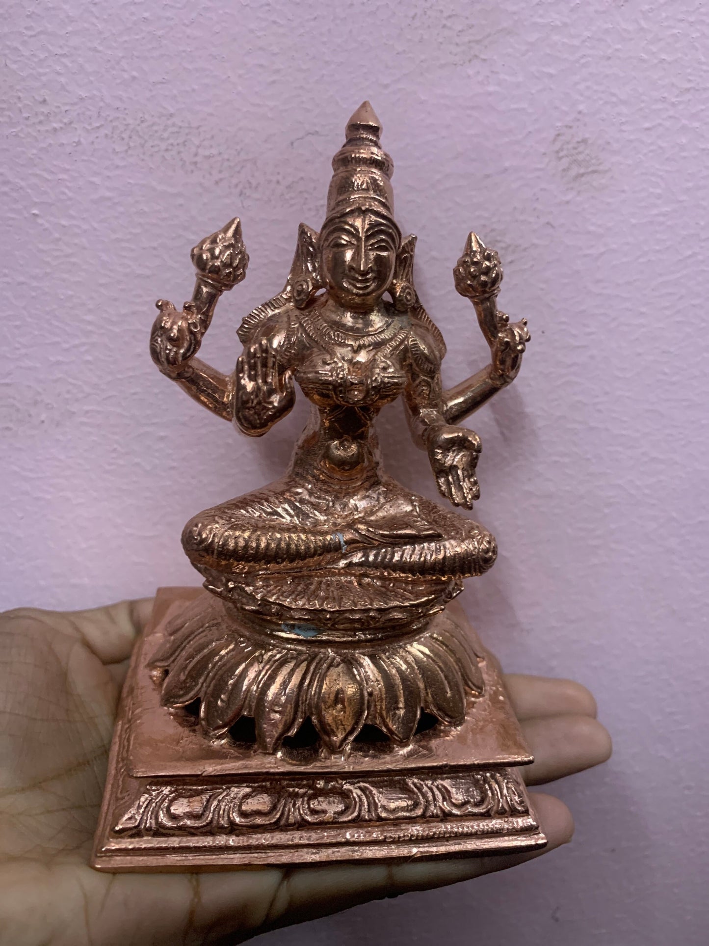 Prasiddh copper idols presents Lakshmi on kamal peeta