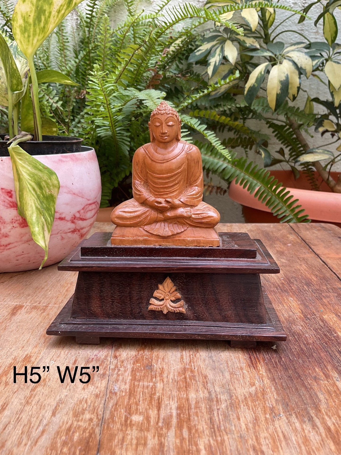 Indian Antique Store Gowdon presents sandal wood Buddha idol