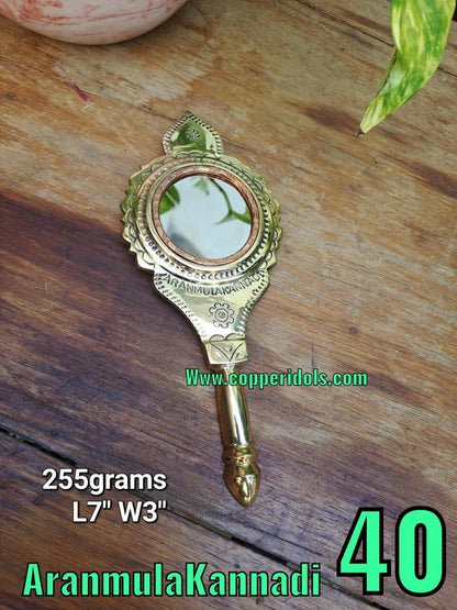 Prasiddh copper idols present brass Aranmula kannadi mirror