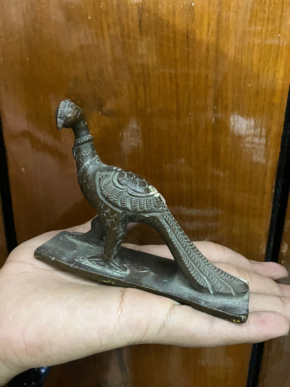 Vintage bronze peacock from South India