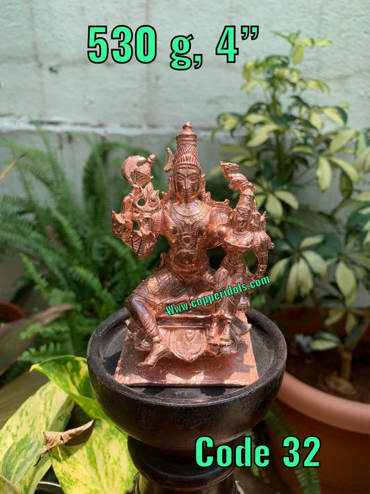 Prasiddh copper idols presents copper idol of Uma Maheshwar Shivaparvati parvatiparmeshwar