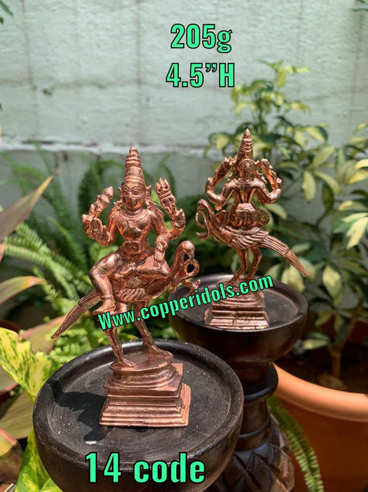 Prasiddh Copper Idol copper idol of Sri murugan or Subramanya or Maayil Muruga