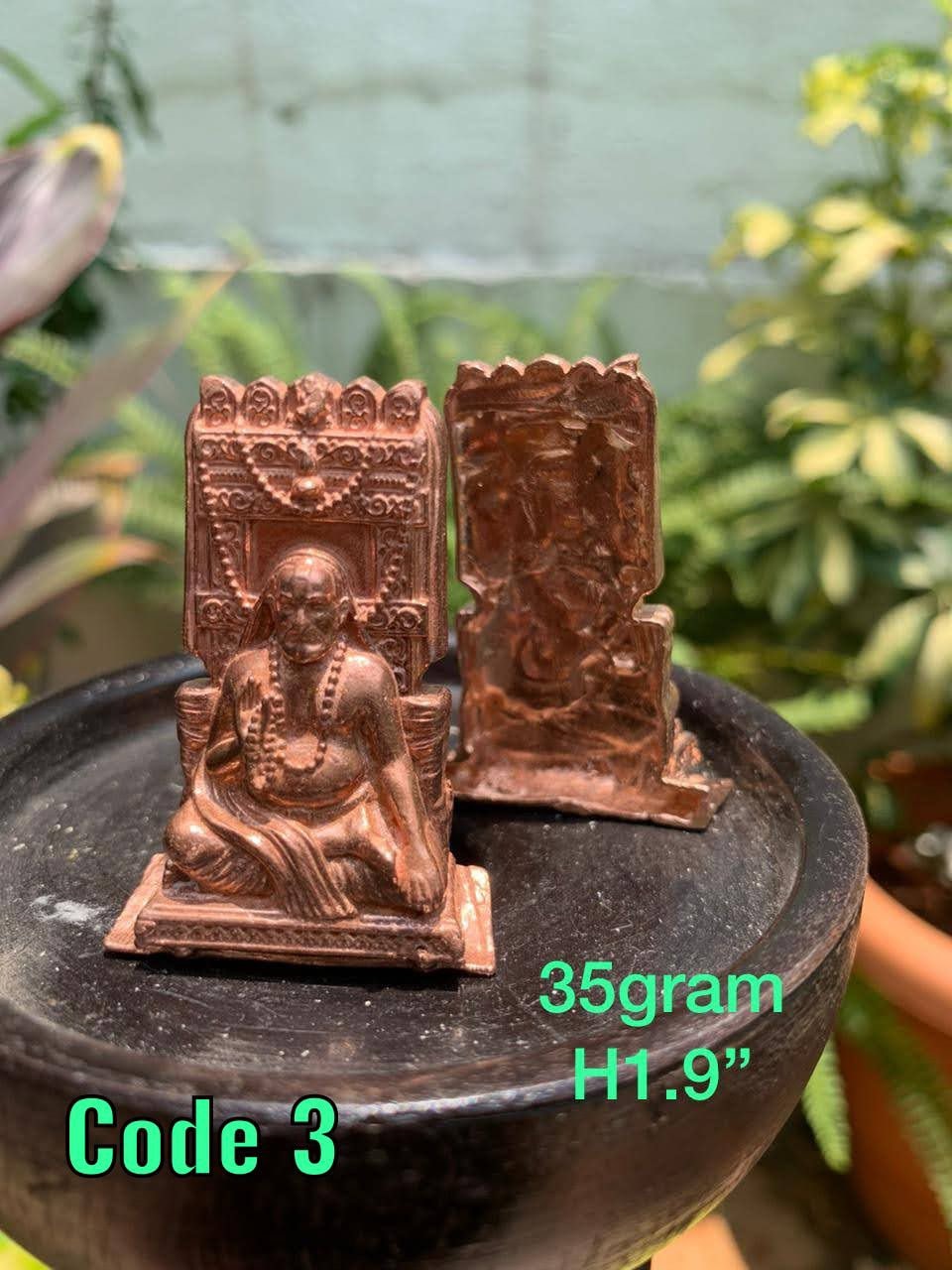 Prasiddh copper idols present copper idol of raghavendra swamy