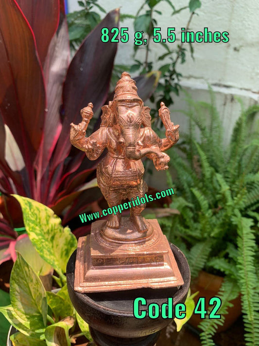 Prasiddh copper idols presents copper idol of Standing Ganesha