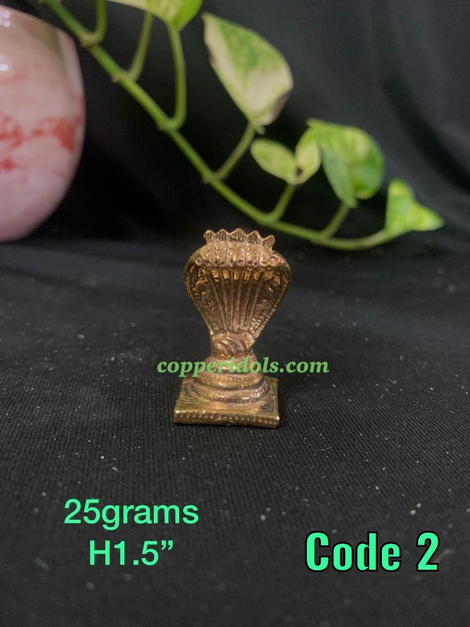 Prasiddh copper idols presents panchaloha idol of adi shesha /naga peeta