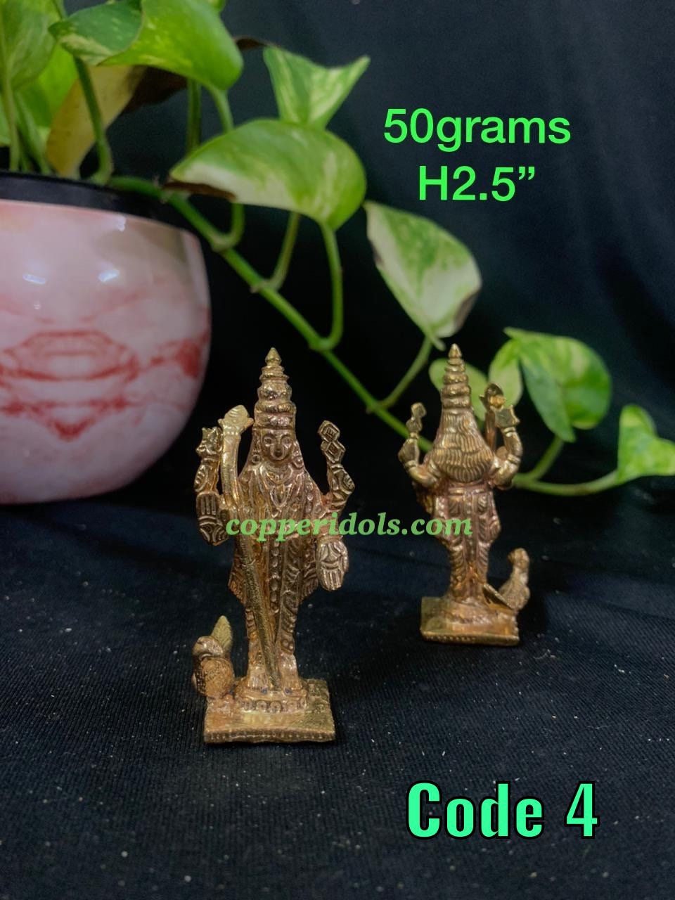 Prasiddh copper idols presents panchaloha idol of subramanya swamy karthikeya swamy