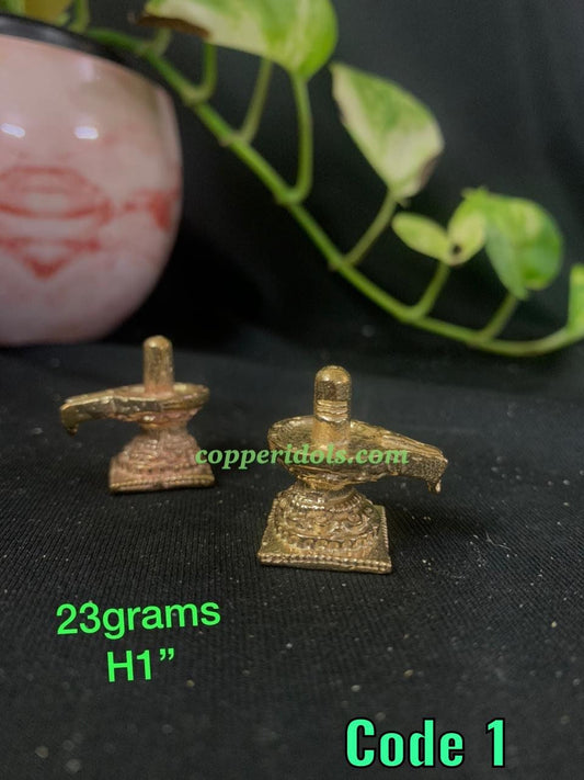 Prasiddh copper idols presents panchloha idol of shiva linga