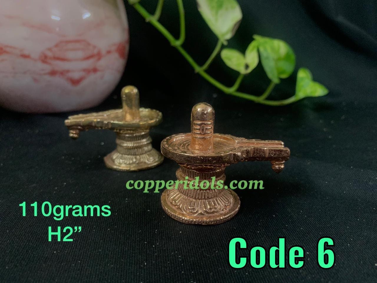 Prasiddh copper idols present copper idol of shiva linga