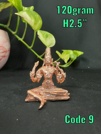 Prasiddh copper idols present copper idol of shiva