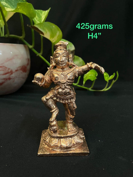 Prasiddh copper idols present copper idol of butterball krishna