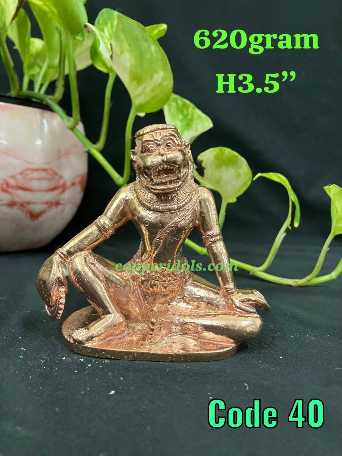 Prasiddh copper idols presents copper idol of prayoga chakra narasimha / sukasana narasimha