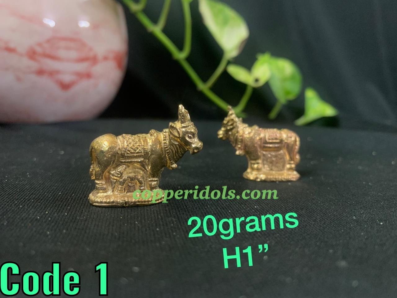 Prasiddh copper idols presents panchaloha idol of nandi