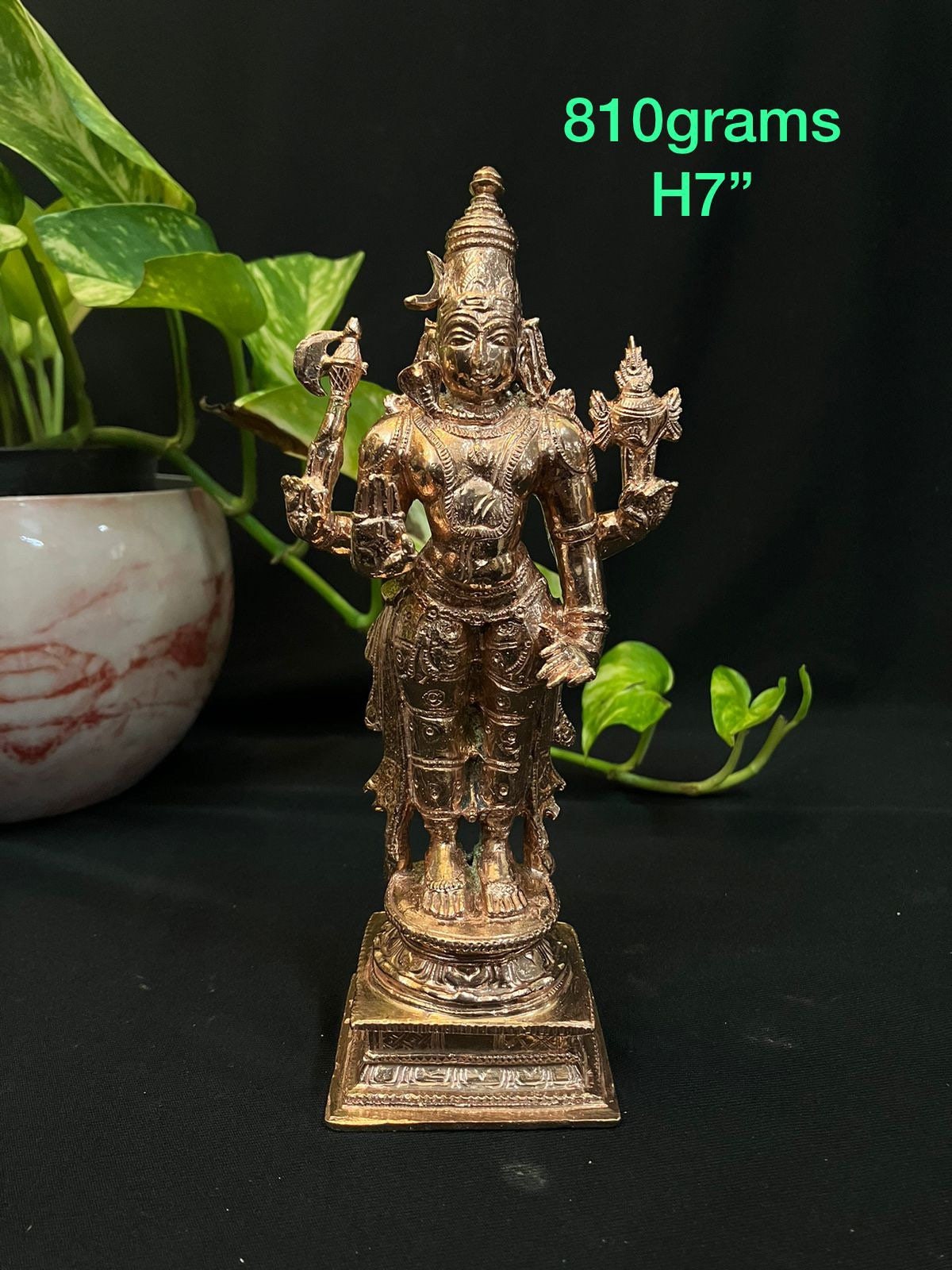 Prasiddh copper idols present copper idol of harihara swamy