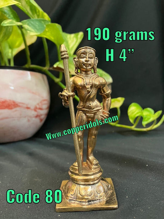 Prasiddh copper idols present panchaloha idol of dhandapani / subramanya /murugan/karthikeyan